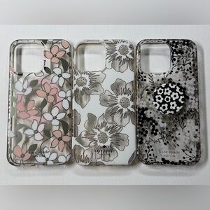 Kate Spade Floral Phone Cases - Pink, White, Black